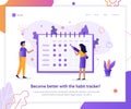 Habit tracker web banner