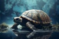 Habitat loss and climate change threaten turtles and marine life.