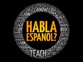 Habla Espanol? (Speak Spanish