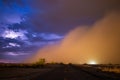 Haboob dust storm in the Arizona desert. Royalty Free Stock Photo