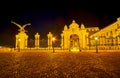 The Habsburg Gates with Turul statue on St George Square on Buda Hill, Budapest, Hungary Royalty Free Stock Photo