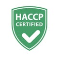 HACCP certificate shield - website emblem of HACCP standard