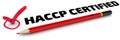 HACCP CERTIFIED. The Mark Royalty Free Stock Photo