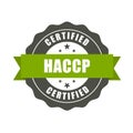 HACCP certified stamp - quality standard seal