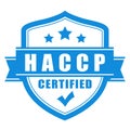 Haccp certified vector emblem