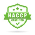 Haccp certified vector icon