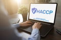 HACCP - Hazard Analysis and Critical Control Point. Standard and certification, quality control management rules