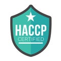 HACCP - Hazard Analysis Critical Control Points icon with award or checkmark
