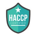 HACCP - Hazard Analysis Critical Control Points icon with award or checkmark