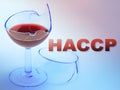 HACCP - Hazard Analysis and Critical Control Points - Management Safety and Quality Control in wine industry Royalty Free Stock Photo