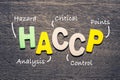 HACCP Wood Letters Acronym