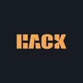 hack word logo, wordmark logo Royalty Free Stock Photo