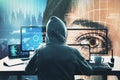 Hack and criminal concept Royalty Free Stock Photo