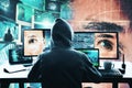 Hack and ID concept Royalty Free Stock Photo