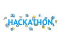 Hackathon Concept Card Poster Paper Art Design. Vector