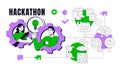 Hackathon concept illustration
