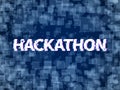 Hackathon. Program code, software marathon. Hack day, hackfest or codefest event vector hackathon background