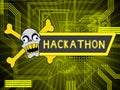 Hackathon Technology Threat Online Coding 2d Illustration