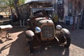 Rusted and Dilapidated Antique Car in Hackberry Arizona