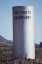 Welcome to Hackberry arizona on metal silo