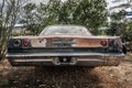 Old Chevrolet wreck left abandoned on the historic Route 66 in Arizona Royalty Free Stock Photo