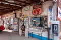 Rare, vintage and old school cars on the famous gas station on Route 66 in Hackberry, Arizona USA