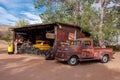 Rare, vintage and old school cars on the famous gas station on Route 66 in Hackberry, Arizona USA