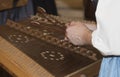 A hackbrett or hammered dulcimer Royalty Free Stock Photo