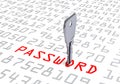 Hacked Computer Key Password Royalty Free Stock Photo