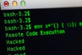 Hacked server via shellshock exploit