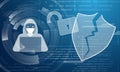 Hacker attack abstract background Royalty Free Stock Photo