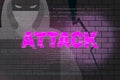 Hacker attack abstract background 2