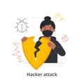 Hacker Attack concept