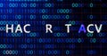 Hacker attack system hacked computer glitch virus inter system hacking concept. Royalty Free Stock Photo