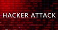 Hacker attack system hacked computer glitch virus inter system hacking concept. Royalty Free Stock Photo