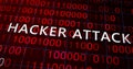 Hacker attack system hacked computer glitch virus inter system hacking concept. Royalty Free Stock Photo