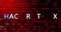 Hacker attack system hacked computer glitch virus inter system hacking concept. Royalty Free Stock Photo
