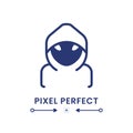 Hacker black solid desktop icon