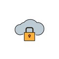 Hacker, cloud icon. Can be used for web, logo, mobile app, UI, UX