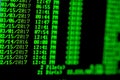 Hacker concept. Windows computer list of files in directory. Royalty Free Stock Photo