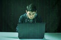 Hacker in the dark breaks the access to steal information