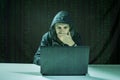 Hacker in the dark breaks the access to steal information