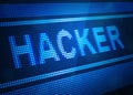 Hacker digital screen 3d illustration Royalty Free Stock Photo