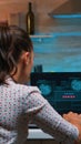 Hacker failing matching password and closing laptop