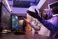 Hacker failing to pass security system