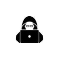 Hacker Flat Vector Icon