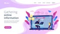 Doxing concept landing page.