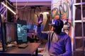 Hacker getting illegal access in vr