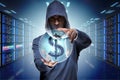 The hacker hacking banking financial system