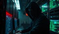 Hacker at Work Royalty Free Stock Photo